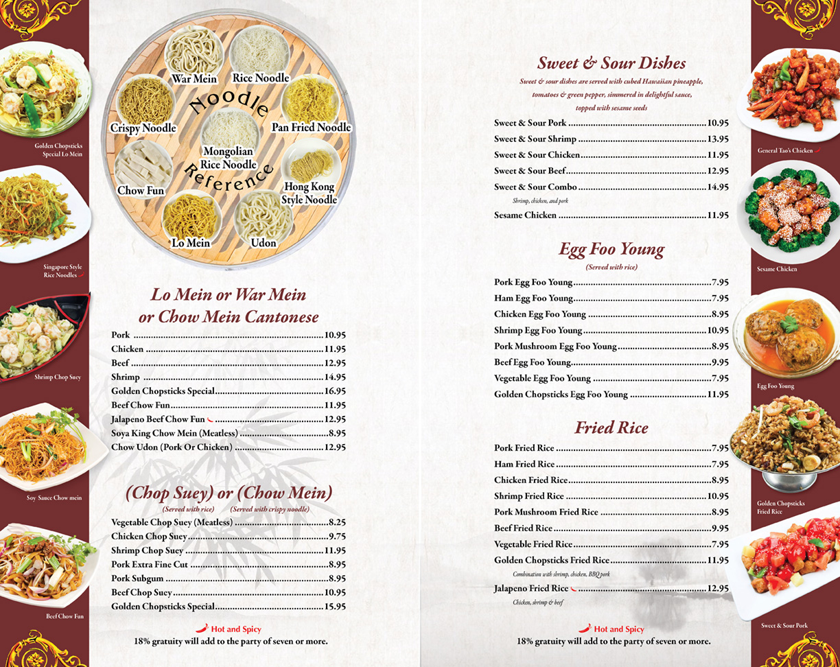 DineIn Golden Chopsticks Online